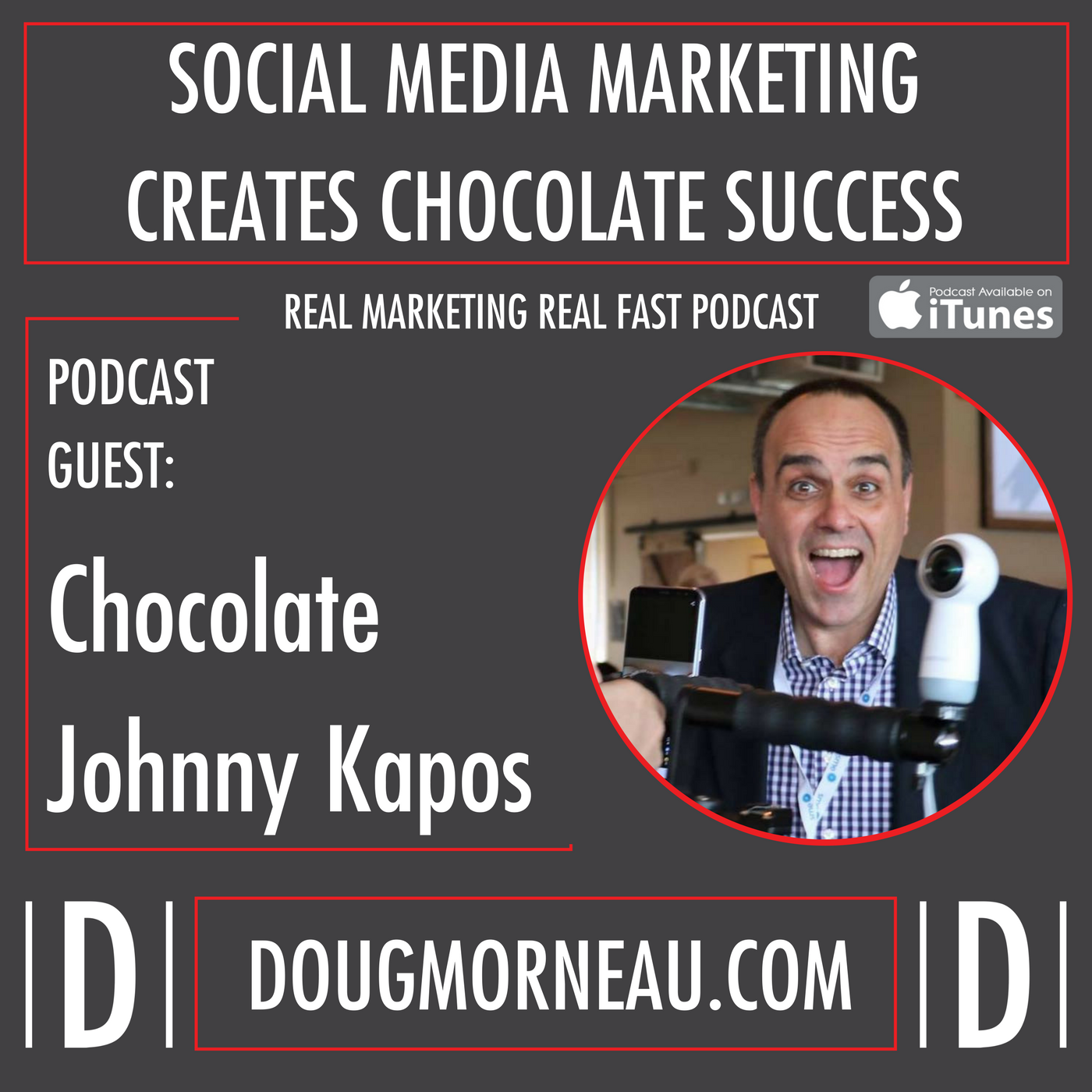 SOCIAL MEDIA MARKETING CREATES CHOCOLATE SUCCESS - DOUG MORNEAU - CHOCOLATE JOHNNY KAPOS - REAL MARKETING REAL FAST PODCAST