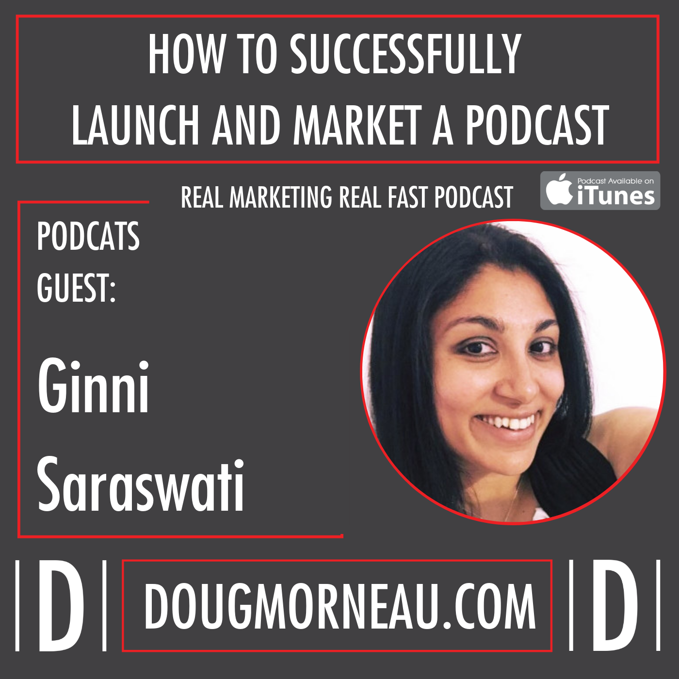 HOW TO SUCCESSFULLY LAUNCH AND MARKET A PODCAST - GINNI SARASWATI - DOUG MORNEAU - REAL MARKETING REAL FAST PODCAST